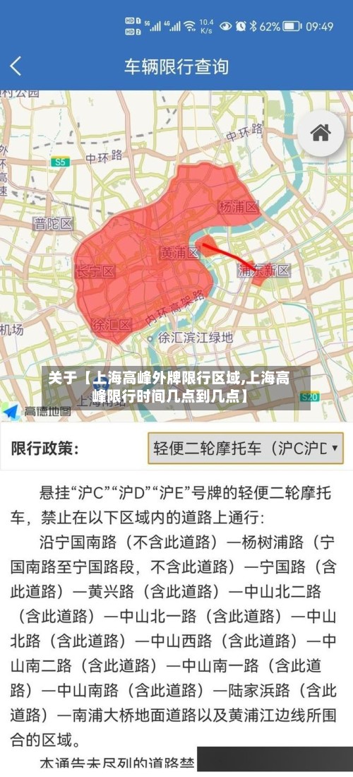 关于【上海高峰外牌限行区域,上海高峰限行时间几点到几点】